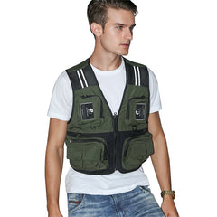 Men's Breathable Fishing Vest with Multi-Pockets