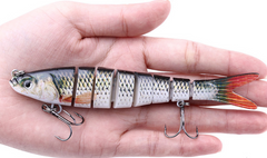 Multi-Jointed Lure for Bass Fishing, Soft Bait