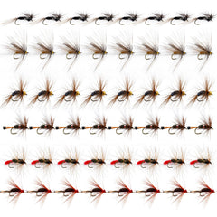 UNYLE Fly Fishing Flies Kit48pcs Dry Flies Wet Flies Streamers Nymphs for Fly Fishing Trout Flies Fly Lures Fly Fishing Assortment Kit for Bass Trout Steelhead Salmon Fishing Gifts for Men